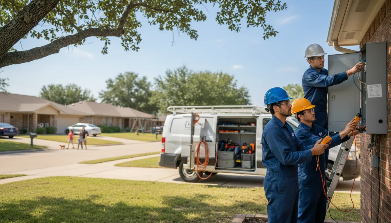 Certified electrician providing emergency electrical services in Bushton, KS